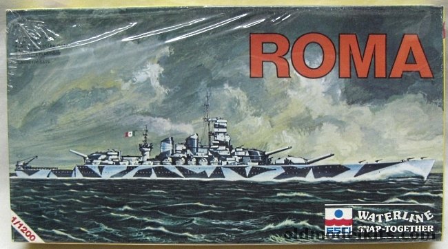 ESCI 1/1200 Roma Battleship, 412 plastic model kit